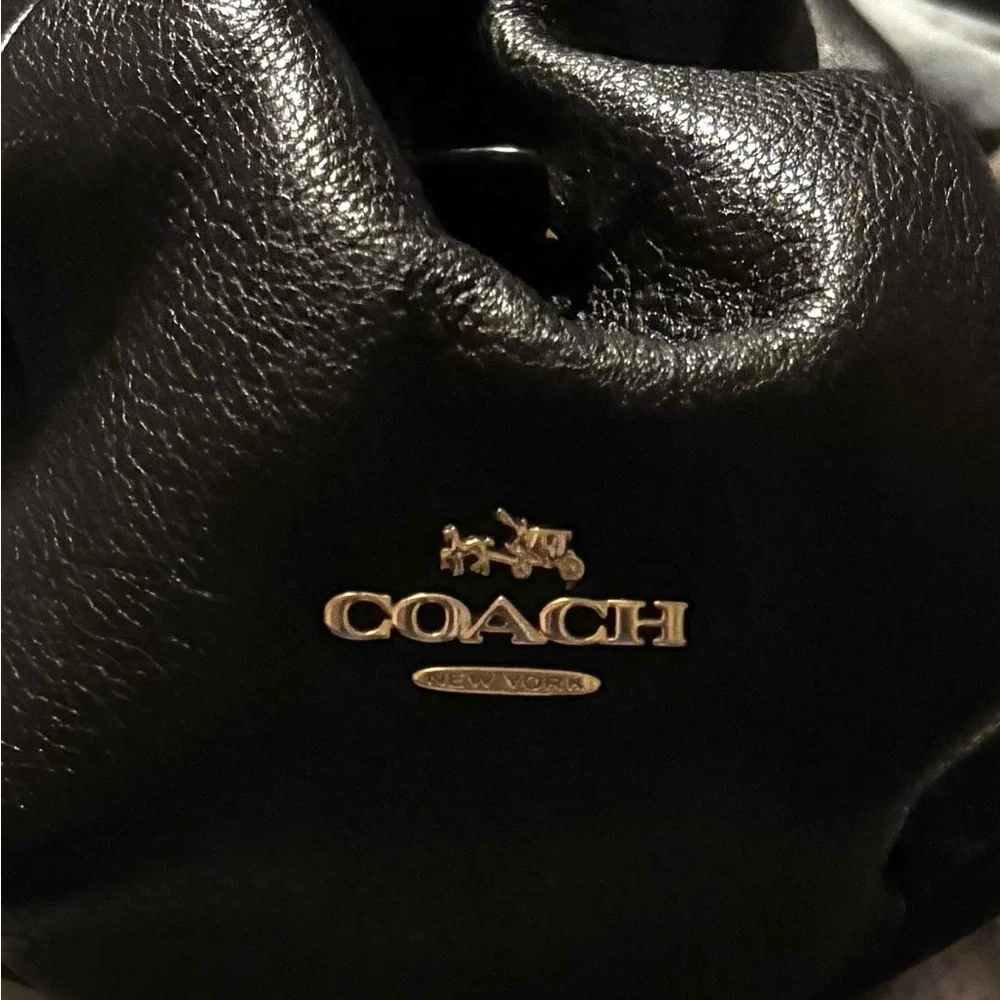 Coach vintage Black Leather Hobo Bag